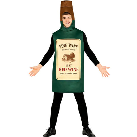 Disfraz de  Botella de Vino Tinto para hombre
