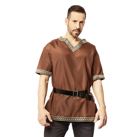 Camisa Medieval Marrón para hombre