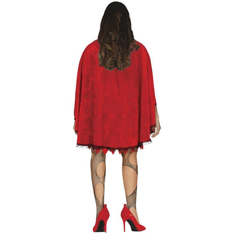 Disfraz de Caperucita Roja Poseída para mujer Espalda
