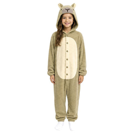 Disfraz de Capibara Kigurumi infantil