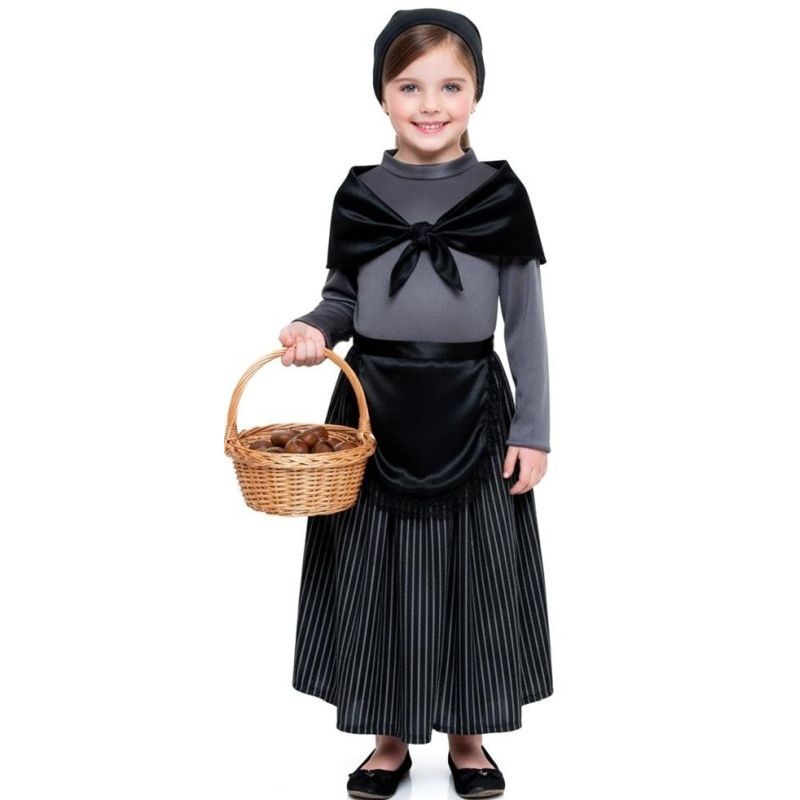 Disfraz de Castañera Tradicional para niña