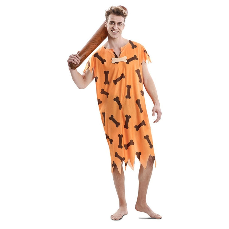 Disfraz de Cavernícola Naranja para hombre