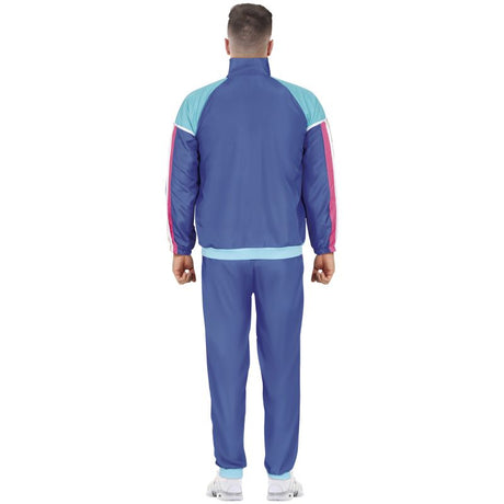 Disfraz de Chándal Años 80 Azul Clásico para hombre Espalda