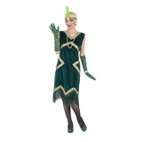 Disfraz de Charlestón Verde para mujer