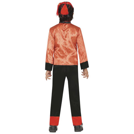 Disfraz de Chino para niño Espalda