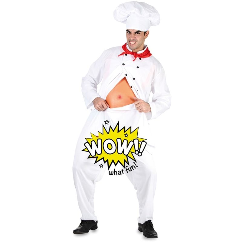 Disfraz de Cocinero Exhibicionista para hombre