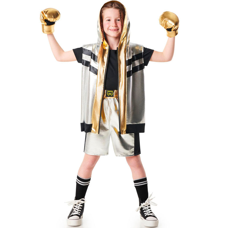 Disfraz de Boxeador Champion infantil Niña