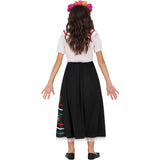 Disfraz de Catrina Skull para niña Espalda