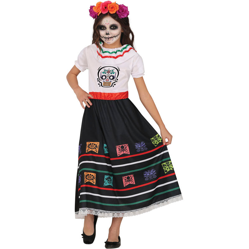 Disfraz de Catrina Skull para niña