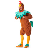 Disfraz de Gallo marrón para hombre