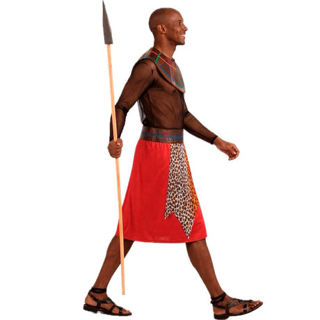 Disfraz de Guerrero Masái perfil