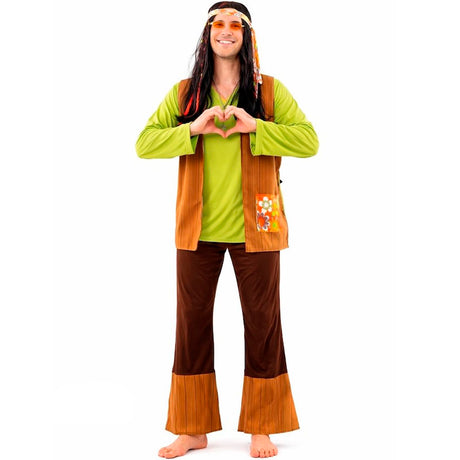 SAILING Disfraz de hippie de los años 60, disfraz maravilloso de los años 70, traje de discoteca hippie azul retro para adultos, hombres y mujeres | en línea SAILING Disfraz de hippie de los años 60, disfraz maravilloso de los años 70, traje de discoteca hippie azul retro para adultos, hombres y mujeres | en línea