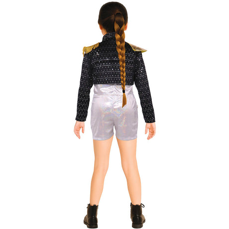 Disfraz de K-pop Silver Leader para niña Espalda