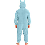 Disfraz de Labubu azul para hombre Espalda