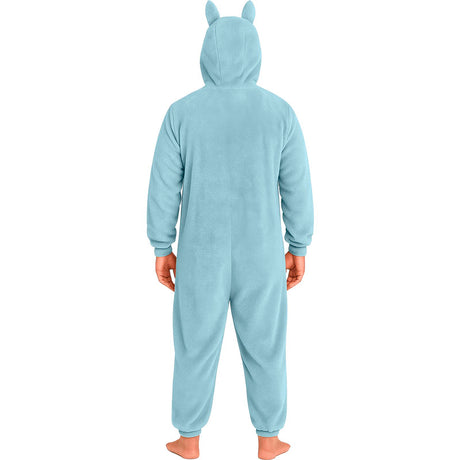 Disfraz de Labubu azul para mujer Espalda