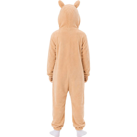 Disfraz de Labubu beige infantil espalda