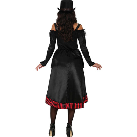 Disfraz de Lady Vampiresa Steampunk para mujer Espalda