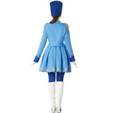 Disfraz de Majorette azul para mujer Espalda