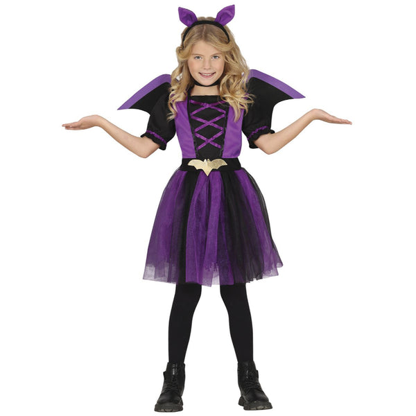 Disfraz De Murcielago Niño Disfraz De Murciélago Para Niña - Set Completo Con Tutú Lila, Alas, Varita, Bolso Y Diadema - Ideal Para Halloween Y Carnaval