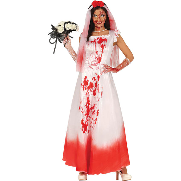 Calcetines Y Guantes De Sangre Falsa Para Halloween – Disfraz De Novia Cadáver, Poliéster Elástico Y Realista