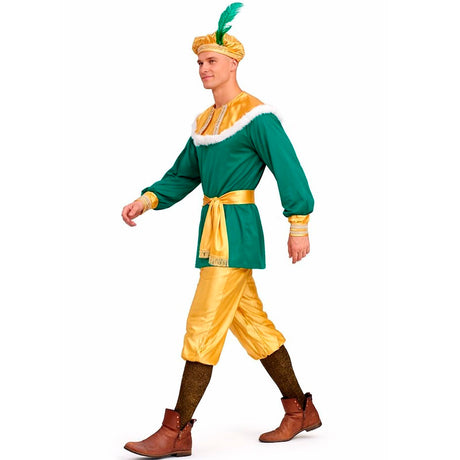 Disfraz de Paje Real Rey Melchor para hombre perfil