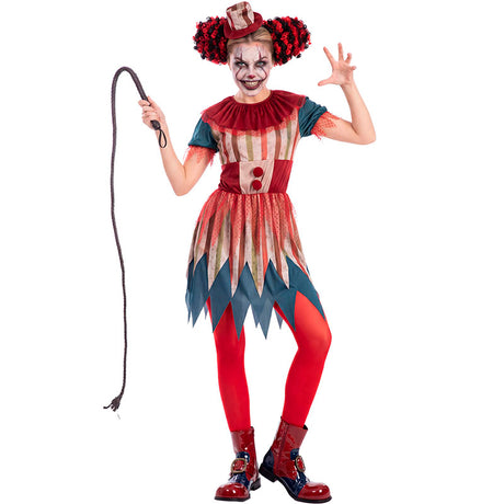 Disfraz de Payasa Circo del Terror para mujer