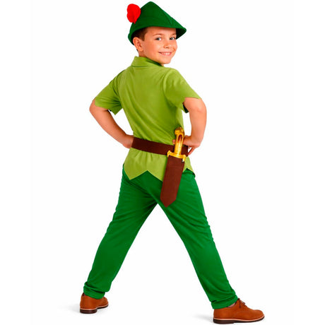 Disfraz de Peter Pan El País de Nunca Jamás para niño espalda