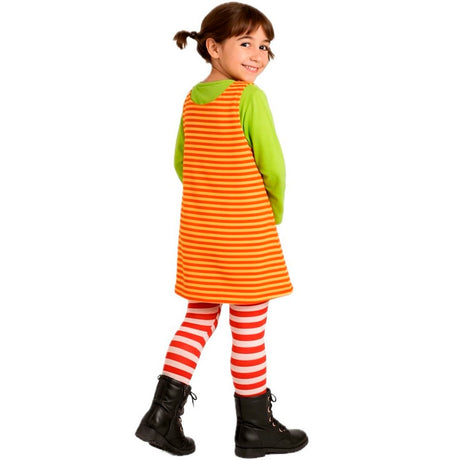 Disfraz de Pipi Calzaslargas para niña espalda