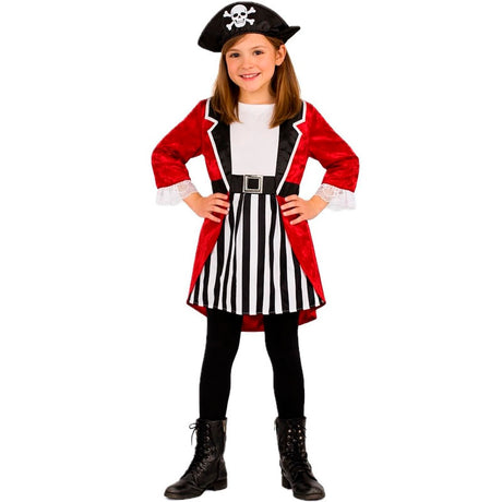 Disfraz de Pirata Barba Negra para niña