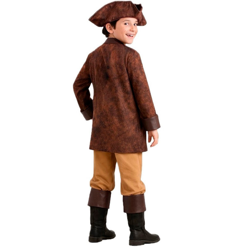 Disfraz de Pirata Black Sam para niño espalda