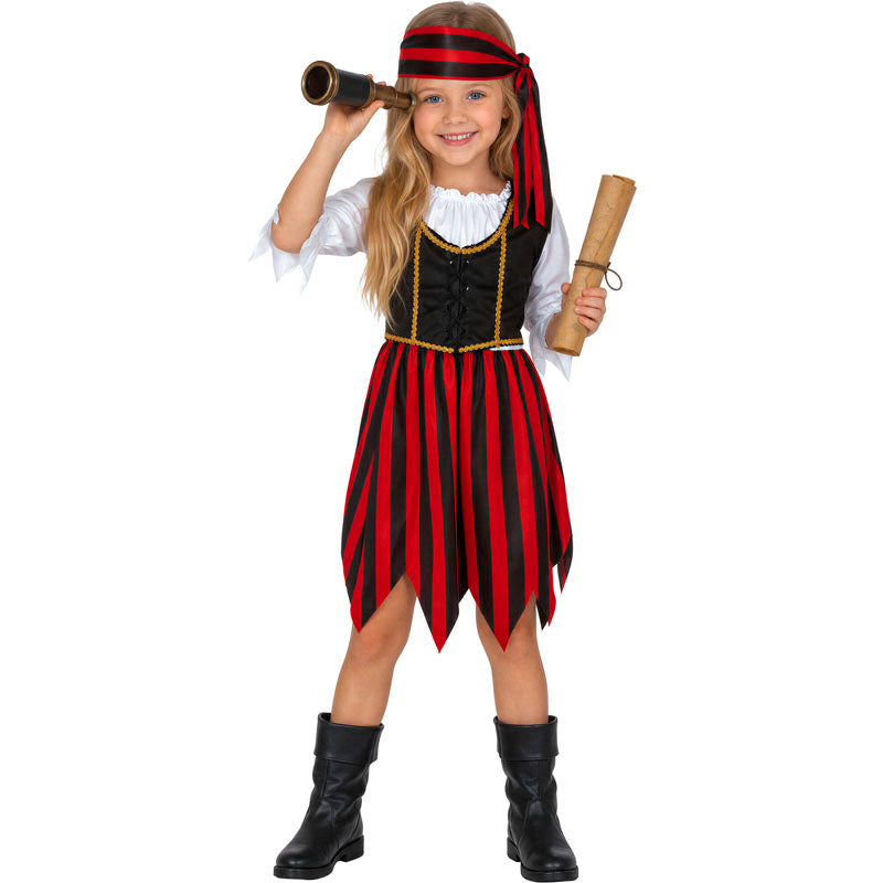 Disfraz de Pirata Corsaria para niña
