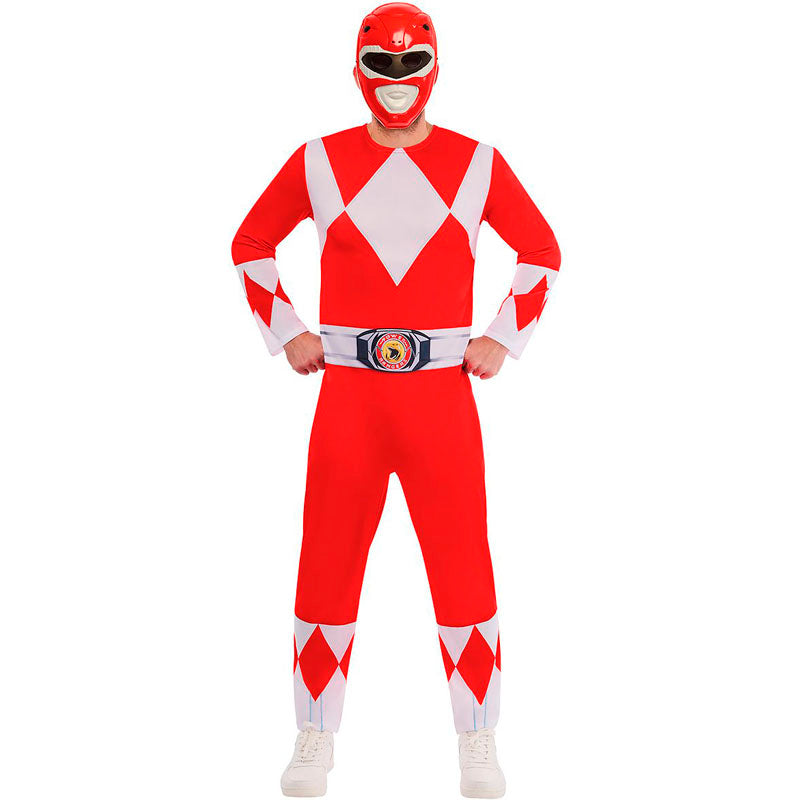 Disfraz de Power Ranger rojo MGM para hombre