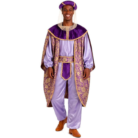 Disfraz de Rey Mago Baltasar adulto