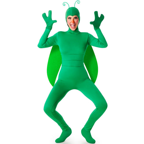 Disfraz de Saltamontes verde para mujer