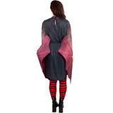 Disfraz de Vampiresa con alas para mujer perfil