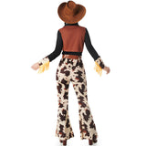 Disfraz de Vaquera Rancho fuerte para mujer Espalda