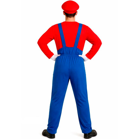 Disfraz de Videojuego Super Mario para hombre espalda