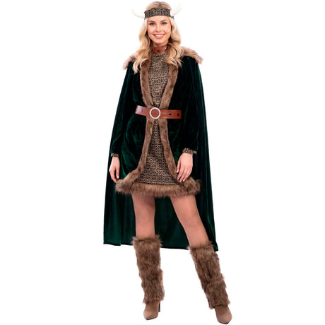 Disfraz de Vikinga Deluxe para mujer perfil