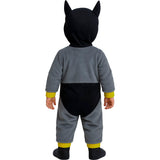 Disfraz de héroe murciélago para bebé espalda