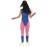 Disfraz de Fitness Años 80 para mujer Espalda