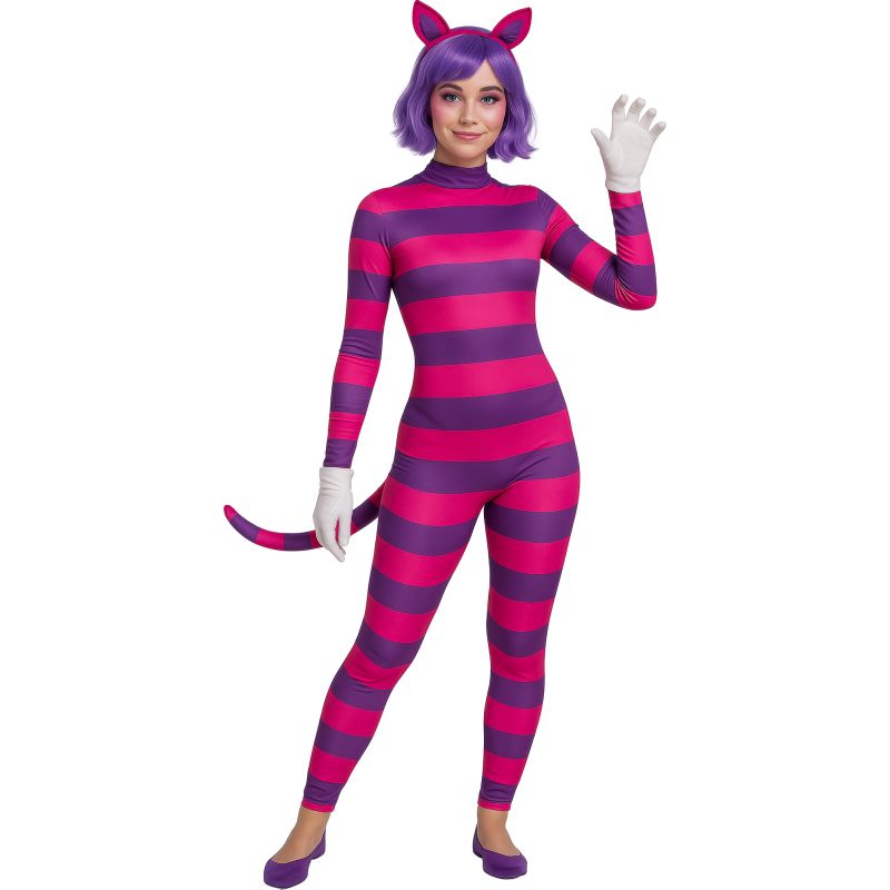 Disfraz de Gato Cheshire de Alicia para mujer