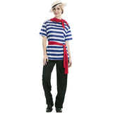 Disfraz de Gondolero Venecia para adulto unisex Mujer