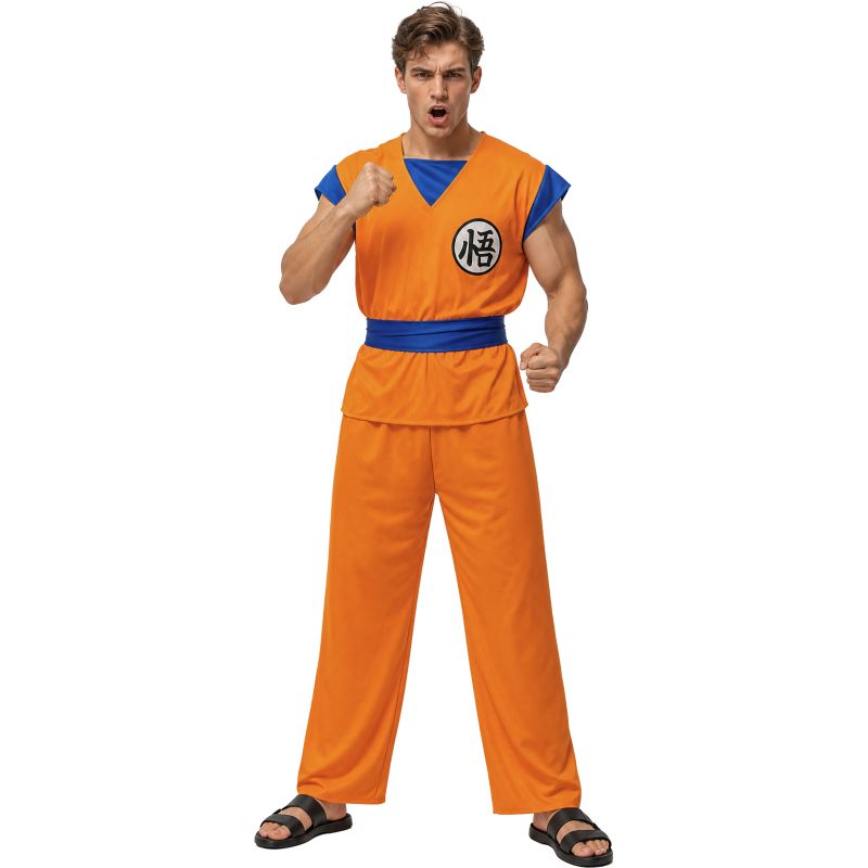 Disfraz de Guerrero Manga Naranja para hombre