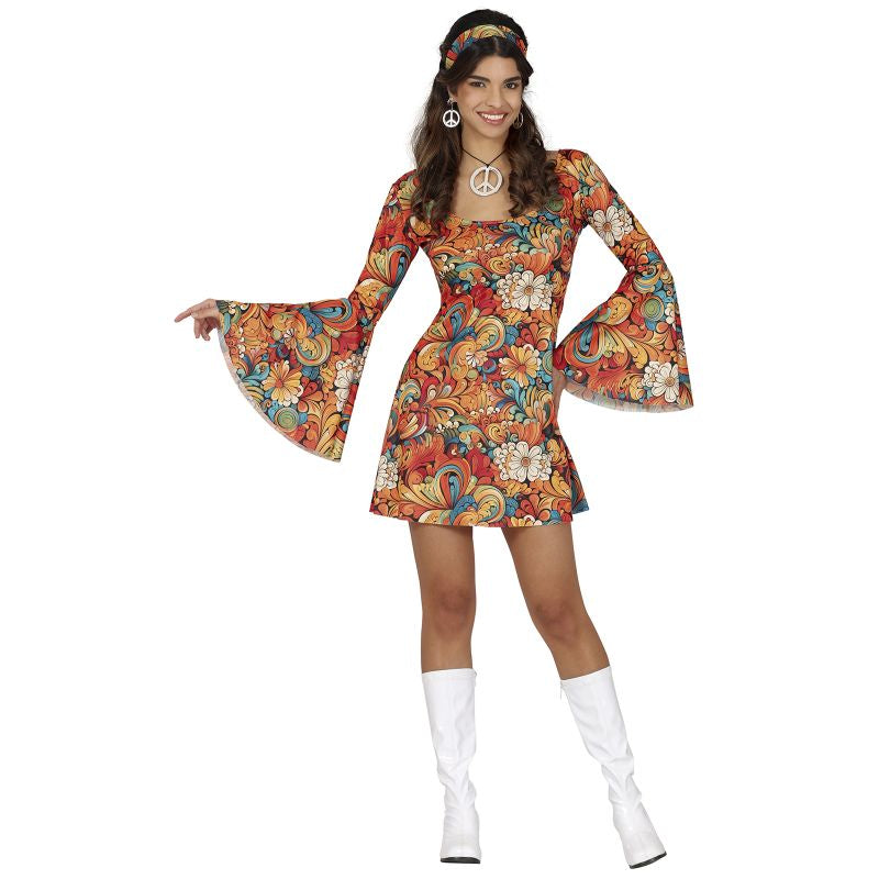 Disfraz de Hippie Años 70 para mujer