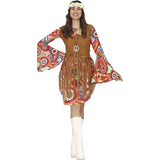 Disfraz de Hippie Pacifista para mujer