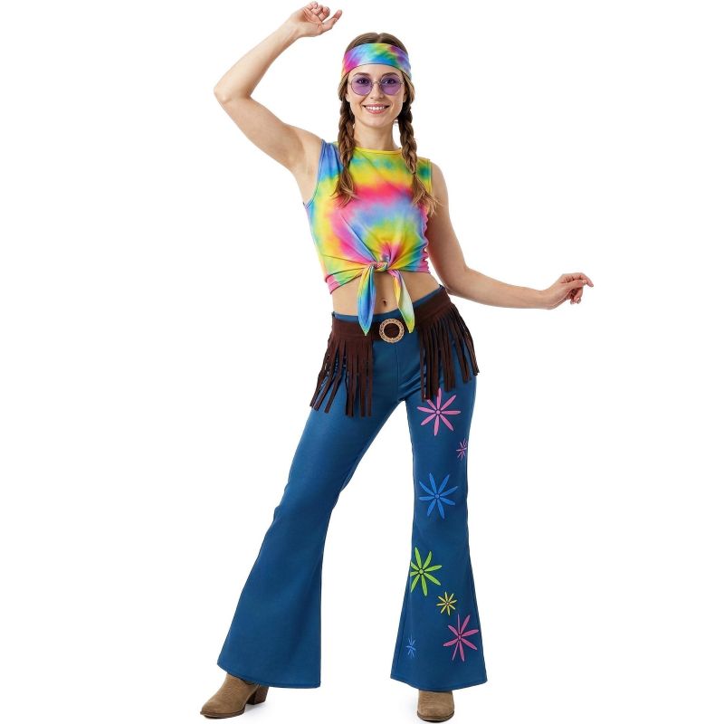 Disfraz de Hippie Psicodélica para mujer