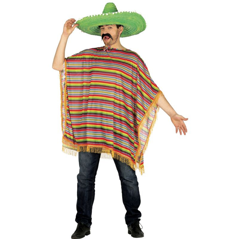 Disfraz de Mexicano a rayas para hombre