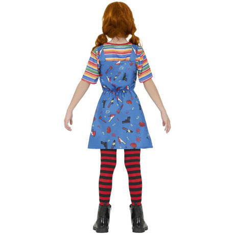 Disfraz de Muñeca Asesina Chucky para niña Espalda