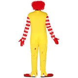 Disfraz de Payaso Burguer Terror para hombre Espalda