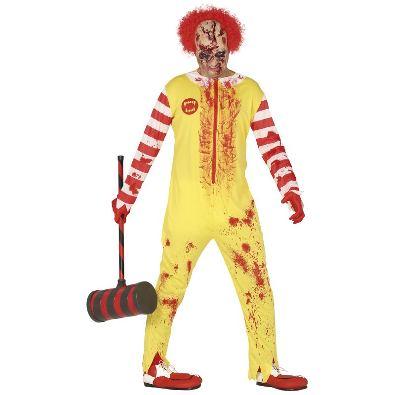 Disfraz de Payaso Burguer Terror para hombre